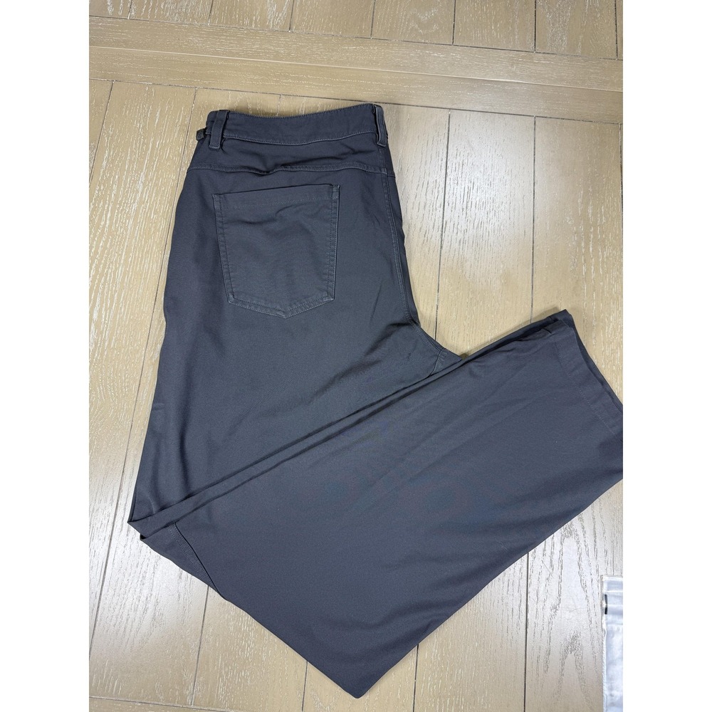Lululemon ABC Pants Men 36x30 Black Stretch Chino Golf Casual Tech 5 Pocket Work